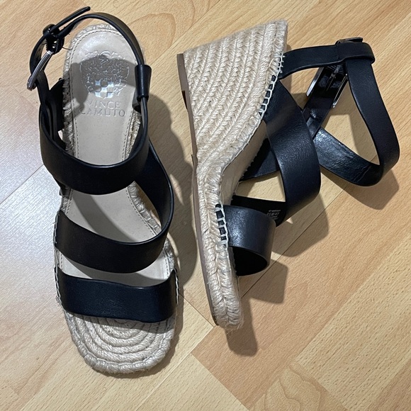 Vince Camuto 9.5 Martissy Espadrille Wedge Sandals - Picture 1 of 6
